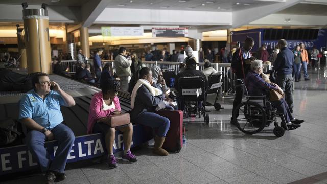 The Atlanta's airport is pictured during the power outage, in Atlanta 