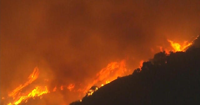 Massive California Wildfire Spreads Cbs News