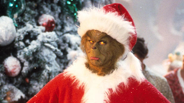Jim Carrey Stars As The Grinch The Green Monster Who Disguises Himself As Santa Claus An 