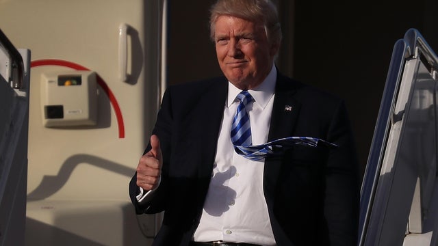Donald Trump Arrives In West Palm Beach For Weekend At Mar-A-Lago Estate 