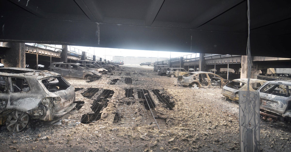 "It looked like a ball of fire" U.K. parking garage fire destroys