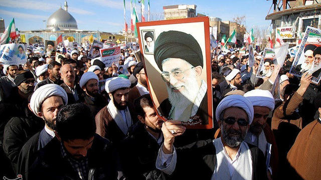 People take part in pro-government rallies, Iran 