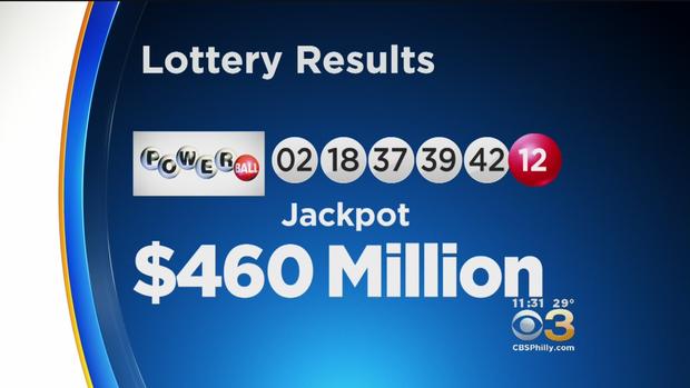 Numbers Drawn For $460M Powerball Jackpot 