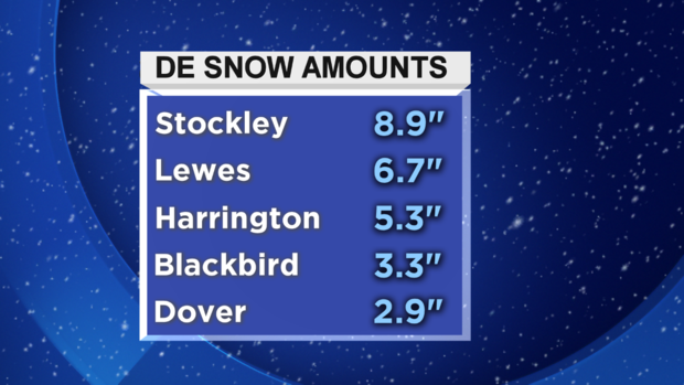 delaware snow totals 