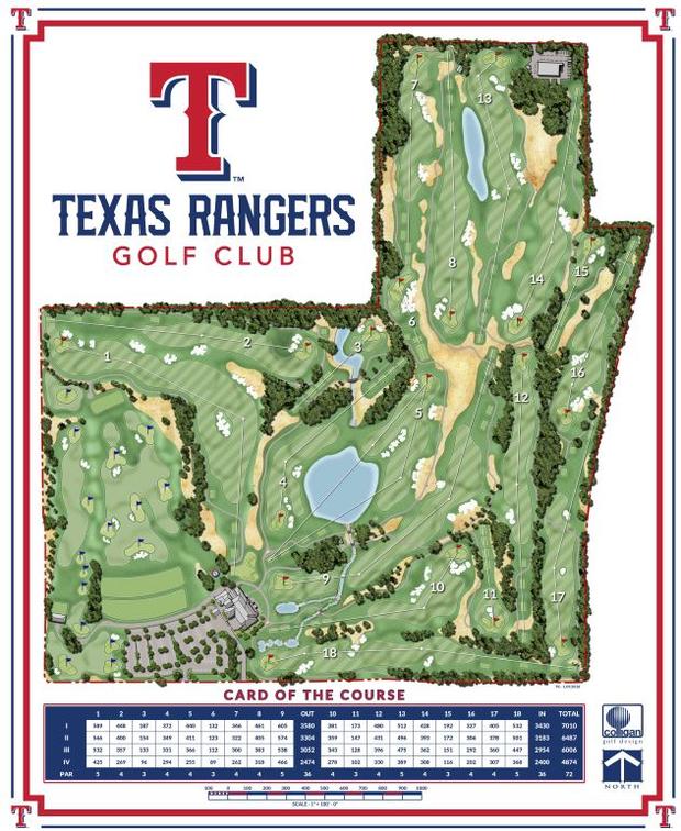 Rangers Golf Course Layout 