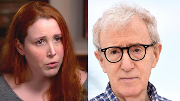 Dylan Farrow and Woody Allen 