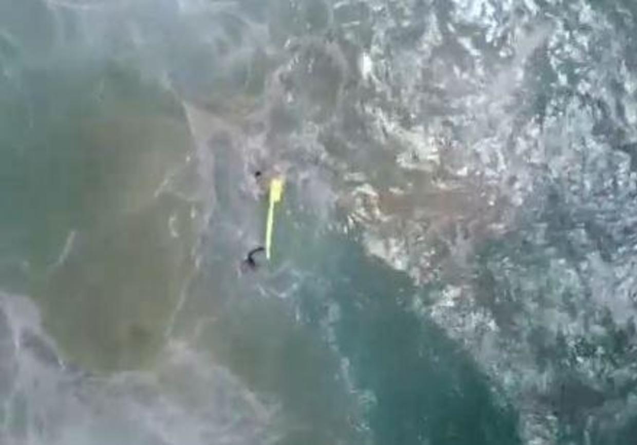 Australia drone rescue of swimmers off Lennox Head in New South Wales ...