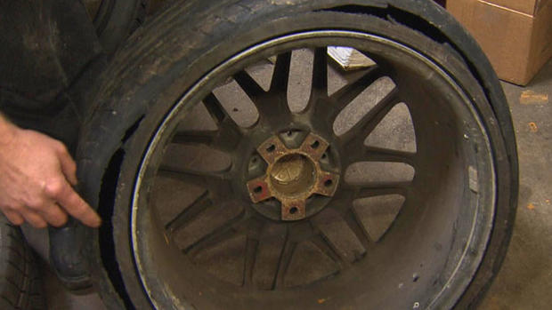 Tire damaged 