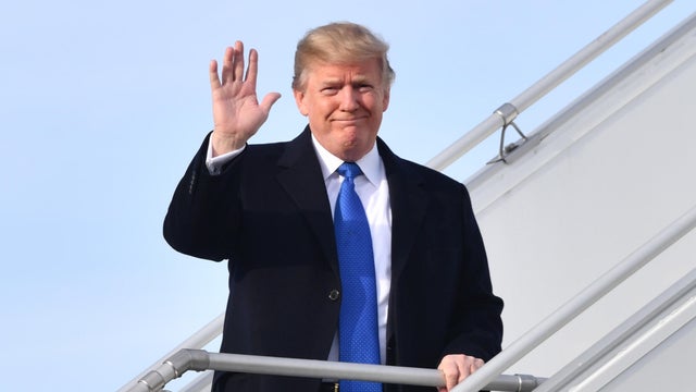 SWITZERLAND-DAVOS-TRUMP-ARRIVE 