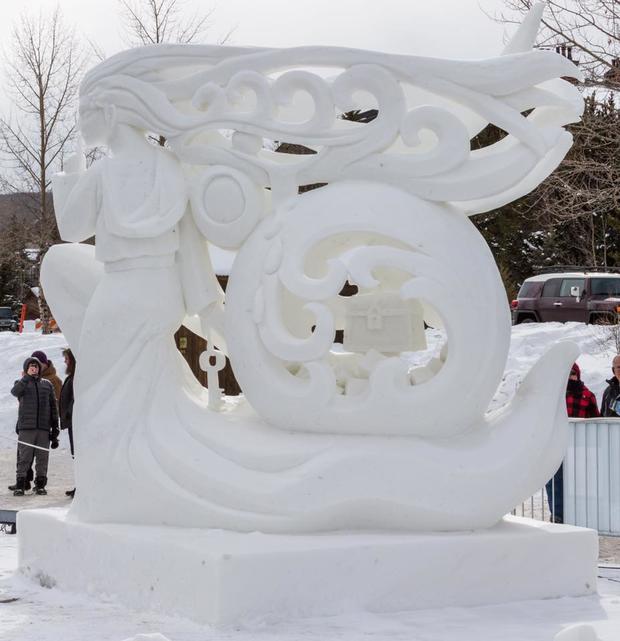 mongolia snow sculpture snow sculpture breckenridge 