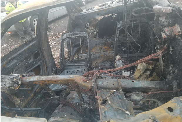 Inside of Burned Vehicle 