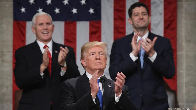 U.S. President Trump delivers first State of the Union address to a joint session of Congress in Washington 