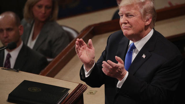 President Trump Addresses The Nation In His First State Of The Union Address To Joint Session Of  Congress 