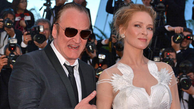 Quentin Tarantino and Uma Thurman at Cannes 