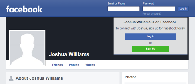 Joshua Williams Facebook 