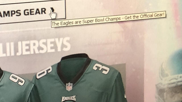 NFL Shop Site Messages Say Both Eagles, Patriots Won Super Bowl - CBS  Philadelphia