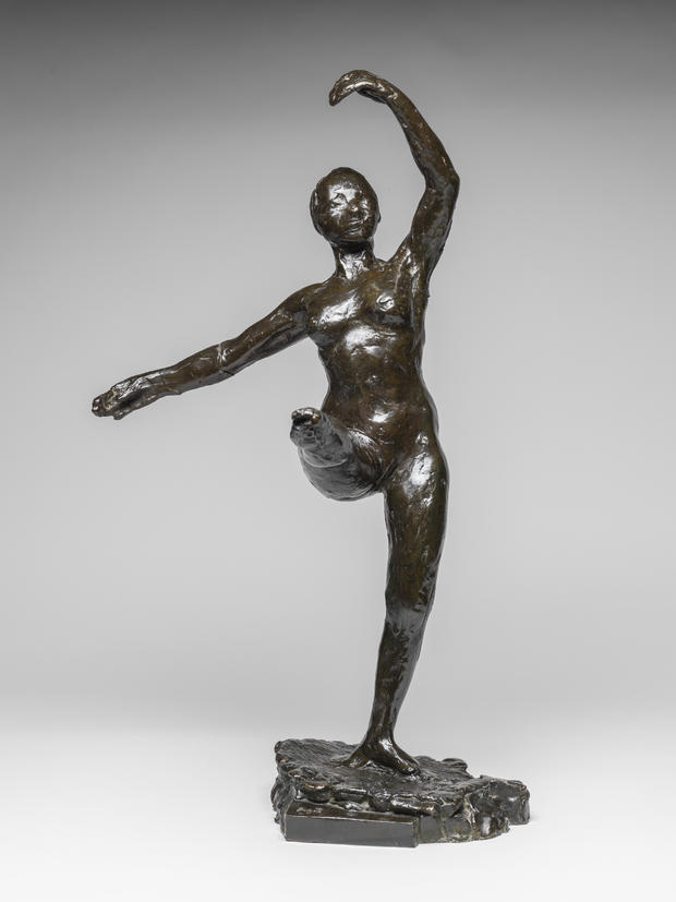 Dancer, Fourth Position in Front on the Left Leg, by Degas 