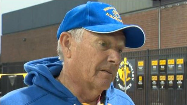 Swim coach Marc Schubert speaks to CBS Los Angeles in an interview broadcast on Feb. 8, 2018. 