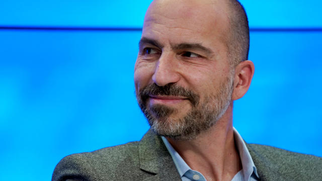 Dara Khosrowshahi, Chief Executive Officer of Uber Technologies, attends the World Economic Forum (WEF) annual meeting in Davos 