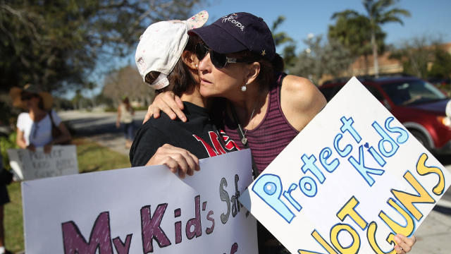 Protestors Rally For Gun Control At Broward Courthouse After FL School Shooting 