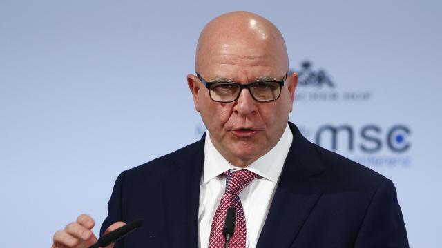 U.S. National Security Adviser McMaster talks at the Munich Security Conference in Munich 