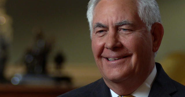 Rex Tillerson opens up in rare, wideranging interview CBS News