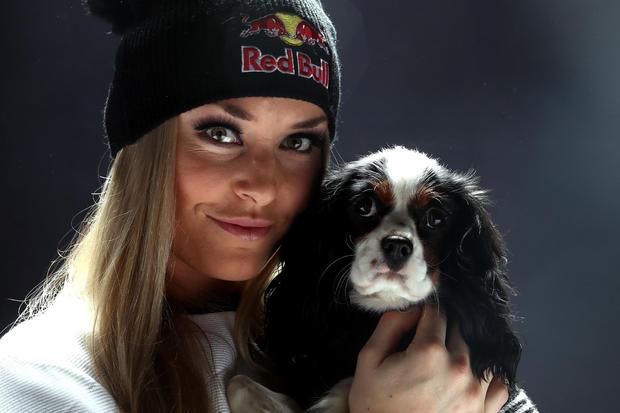 Lindsey Vonn and Lucy 