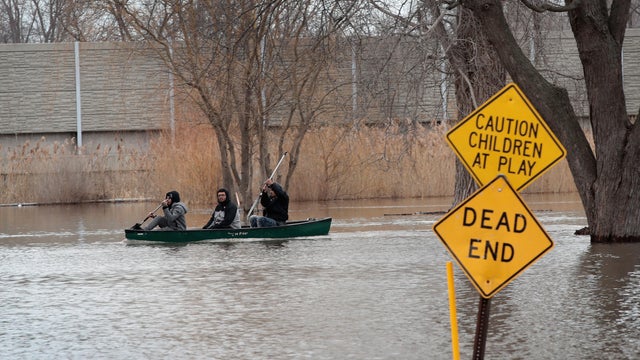 Rains And Snow Melt Lead To Major Flooding And Evacuations In Midwest 