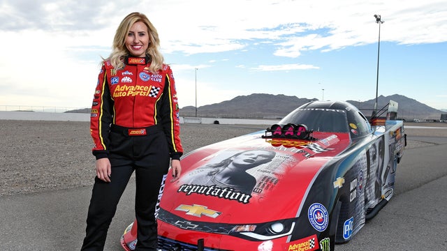 Taylor Swift's New Album "reputation" Featured  On Courtney Force's NHRA Funny Car 