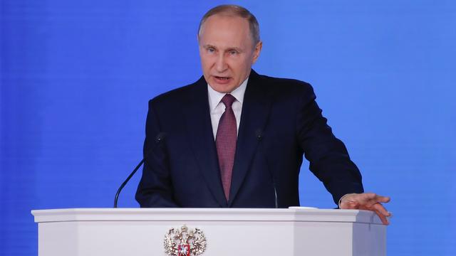 Russian President Putin delivers his annual state of the nation address to the Federal Assembly in Moscow 