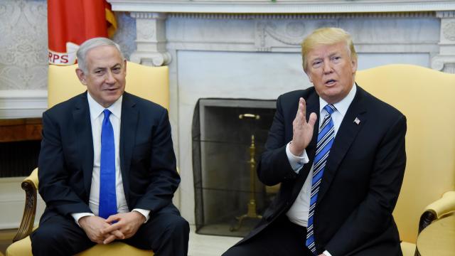 U.S. President Trump welcomes Israeli Prime Minister Netanyahu at the White House in Washington 