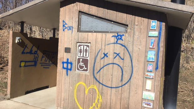 Trail bathrooms vandalized (Jeffco Open Space Facebook) copy 