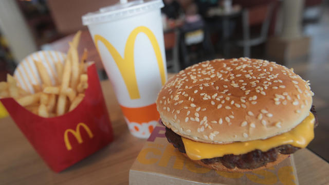 The logo of McDonald’s is seen in Los Angeles, California, April 22, 2016. 