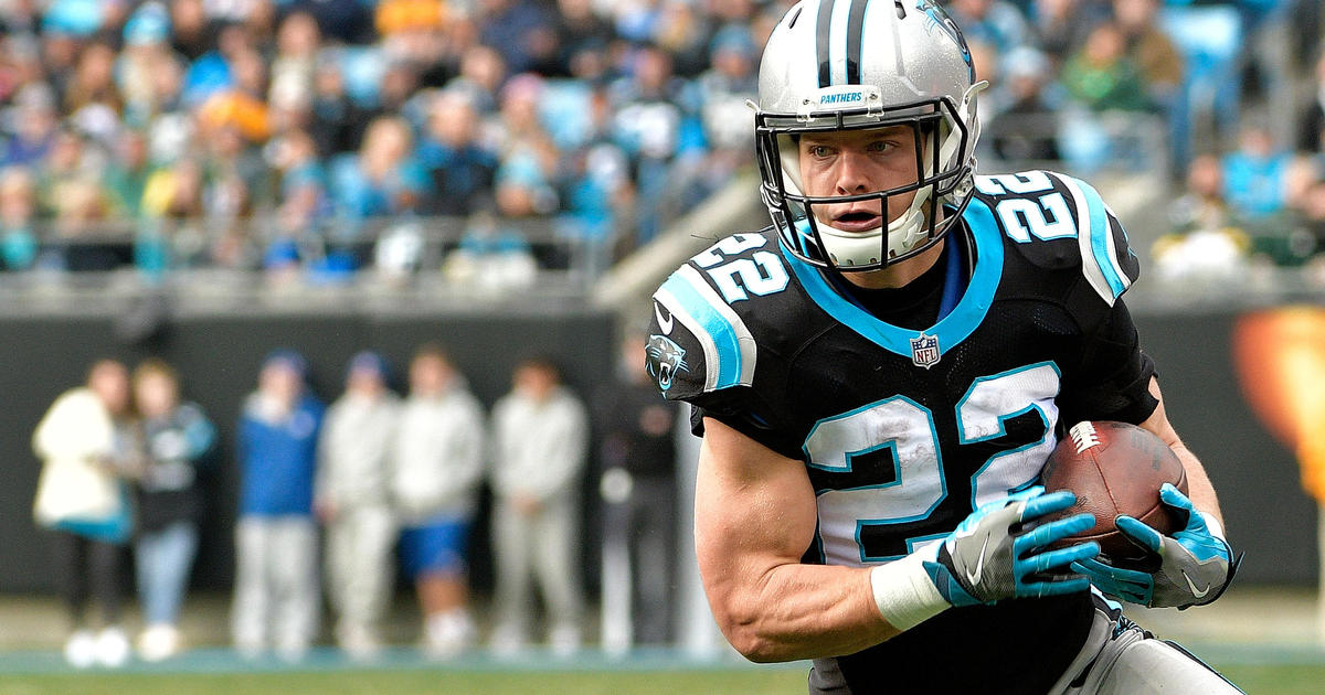 Carolina Panthers Thank you CMC christian MCCaffrey signatures