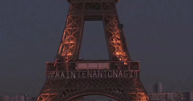 Eiffel Tower lights up with special message on eve of International Women