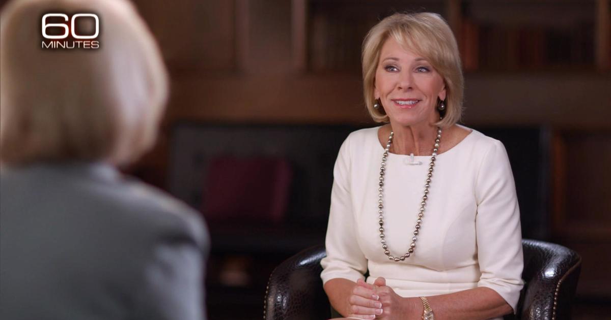 Betsy Devos Pushes Back Against Criticism Over 60 Minutes Interview Cbs News 1002