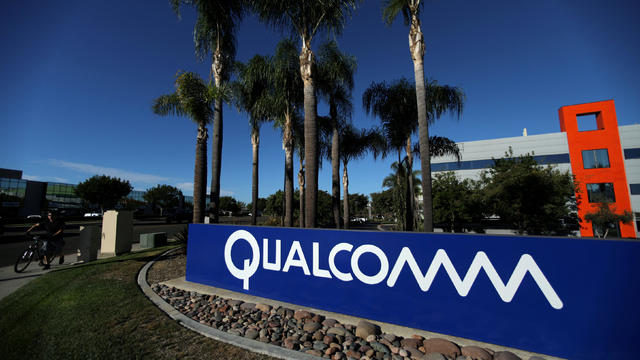 FILE PHOTO: A sign on the Qualcomm campus is seen in San Diego 