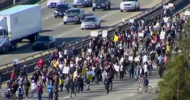 After police shooting, protests surround Sacramento Kings arena - CBS News