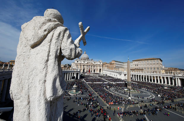 The Palm Sunday Mass in Saint Peter's Square at the Vatican 