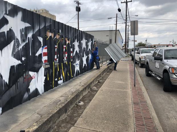 mural honoring police who died in 2016 ambush 