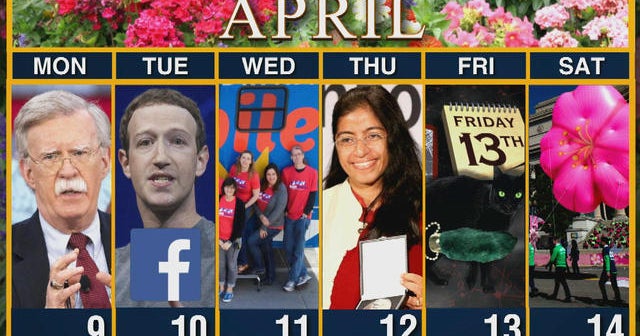 Calendar: Week of April 9