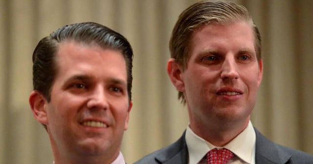 Eric and Donald Trump Jr.'s Dubai trip costs taxpayers $73,000 - CBS News