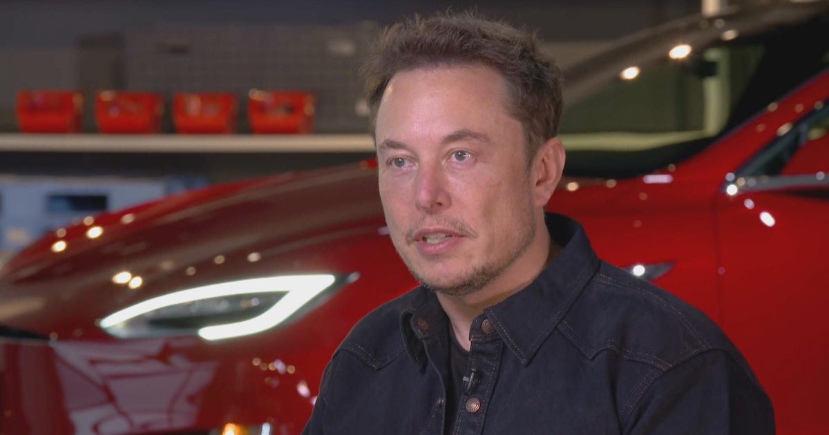 Elon Musk, Tesla CEO, on Model 3 production; says social media, AI should be regulated - CBS News