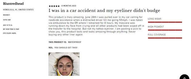 eyeliner review screenshot 