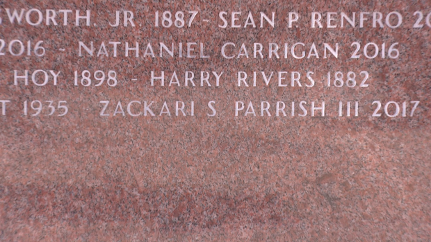 ZACK PARRISH NAME ADDED TO COP MEMORIAL.transfer_frame_240 