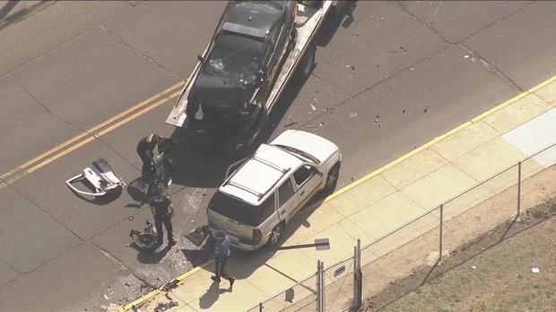 police involved car wreck in millville 