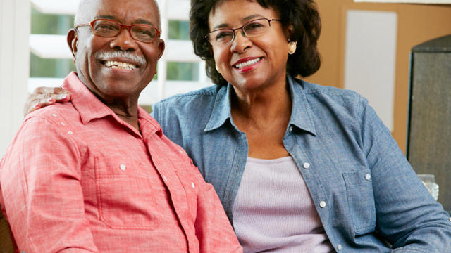 Portrait Of Happy Senior Couple At Home 