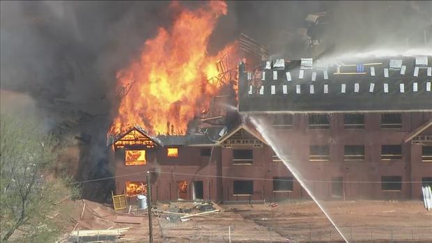 Building Under Construction In Phoenixville Catches On Fire 