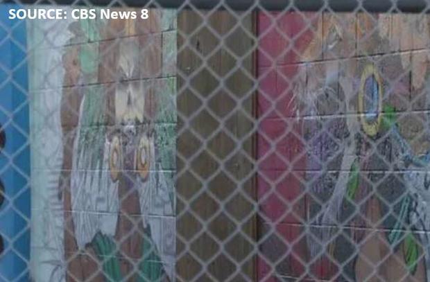 Controversial Trump mural in Chula Vista (SOURCE: CBS News 8) 