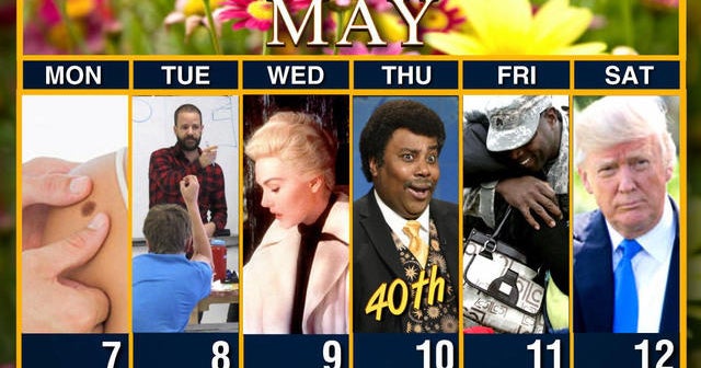 Calendar: Week of May 7